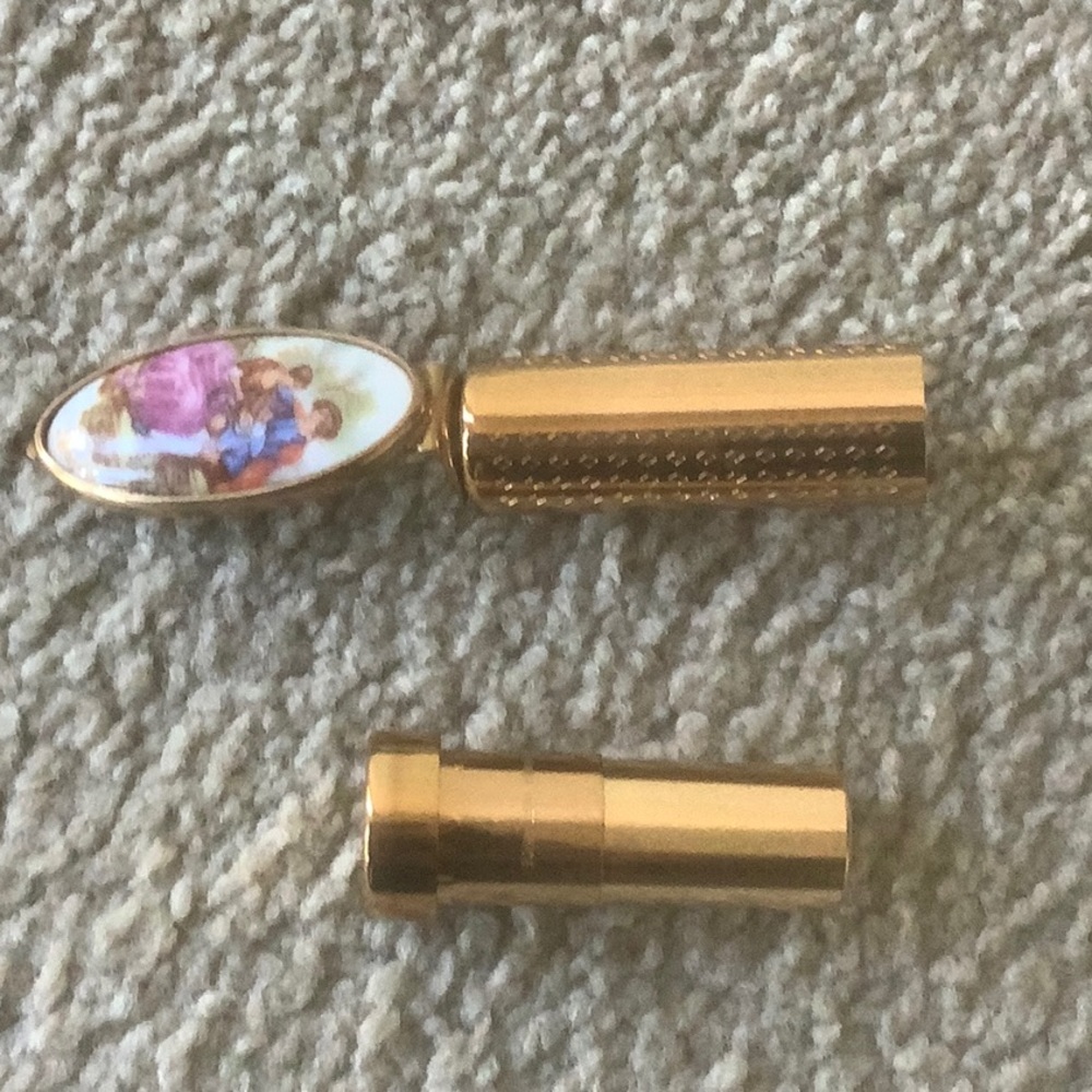 Limoges Vintage Lipstick Holder Gem
